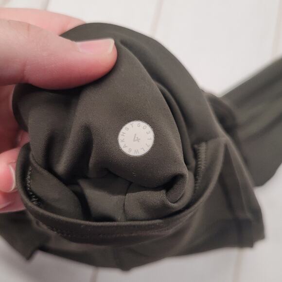 Lululemon fast and free crop II leggings nulux 19" army green - Picture 8 of 12